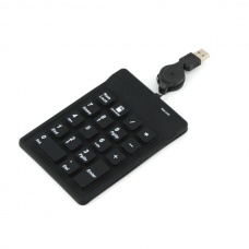 Slim Mini USB Silicone Numeric Number Keypad Keyboard for Laptop 18-Key