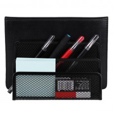 Practical Mesh Metal Letter Mail Document Organizer Storage Holder Black