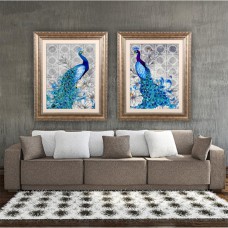 5D Diamonds Plated Embroidery Peacock Painting Home Bedroom Decoration