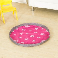 Waterproof Indoor Outdoor Children Kids Travel Picnic Mat Rug Toys Storage Bag