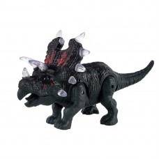 Electronic Dinosaur Triceratops Toy Light+Sound+Walking Imitated Dinosaur