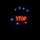 Car Warning Stop Sign with Multicolor LED Flash Light