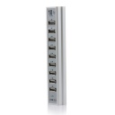 Socket Shaped 10 Port USB 2.0 Hub + Power Source for PC Laptop