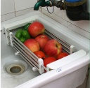 Stainless steel retractable sink drain frame