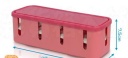 Long power cord storage box socket storage box pink