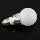 3W E27 RGB Globe LED Light Bulb with Remote Control 85V-265V