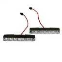 2X Car 6-LED DRL Driving Daytime Running Day LED Light Head Lamp Super White New