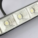 2X 5 LED White Universal Daytime Running Driving Light DRL Fog Lamp Waterproof