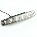 2X Car 5 LED DRL Driving Daytime Running Day LED Light Head Lamp Super White