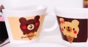 With dish couple of cups / breakfast cup color random