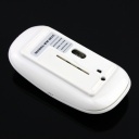 10M 2.4G Wireless Ultra-Thin Optical Mouse White for Laptop PC