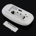 10M 2.4G Wireless Ultra-Thin Optical Mouse White for Laptop PC