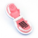 Flexible Cable Smiling Teeth Shaped Foldable Telephone New