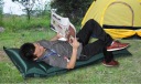 Green fold with pillow automatic inflatable single inflatable cushion