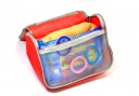 multi-function waterproof wash bag with hook incorporating package red