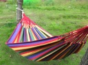 Single thicker canvas color hammock outdoor hammock