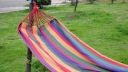 Single thicker canvas color hammock outdoor hammock