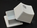 Modeling creative button desktop storage box / sorting box - white