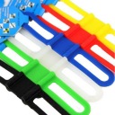 Cycling Bike Bicycle Silicone Elastic Strap Bandage For Flashlight MP3 Holder BL