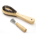 Multi-functional double-sided brush / hair ball shave brush