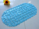 Bathroom pebble PVC non-slip mat / bath rugs / floor mats / non-slip suction cup pad random color