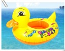 small yellow duck inflatable baby swimming  boat / swim ring