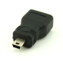 USB A Female to Mini USB B 5 Pin Male Adapter Converter