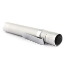 XT-7119 3W Mini Aluminum LED Flashlight Torch Light 1XAAA Silver