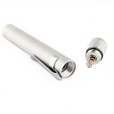 XT-7119 3W Mini Aluminum LED Flashlight Torch Light 1XAAA Silver