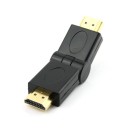 HDMI Male To Male Adapter Connector Gold Plated - Swiveling Type