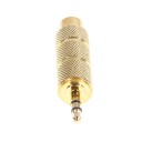 Gold-plated 3.5mm Male Stereo to 6.35mm Female Audio Connector Adaptor -Gold