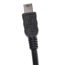 USB 2.0 Female to Mini 5 Pin Male USB OTG Host Extension Cable -Black