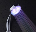 Temperature Senor Control RGB LED Light Water Shower Head No Battery Needed