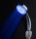 Temperature Senor Control RGB LED Light Water Shower Head No Battery Needed