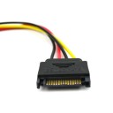 SATA 15-pin to 15-pin Power Extension Cable