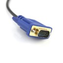 Gold HDTV HDMI to VGA HD15 3 RCA Adapter Cable 5ft 1.5M