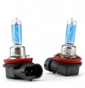 H11 Super White Car Light Bulbs 100 (2-Pack/DC 12V)