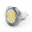 7W GU10 LED Bulb Spotlight 16LEDs SMD 5630 220V w/ Cover Pure White