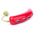 cute 4 Port USB hub 2.0 eggplant style