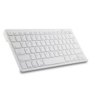 Universal Ultra Slim Bluetooth 3.0 Wireless Keyboard for 9-10 Inches Tablet White