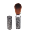 Makeup Retractable Red Leopard Blush Powder Brush Adjustable Cosmetic