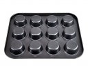 Nonstick Coating Bakeware 12-Cup Muffin Cup Mini Stainless Iron Loaf Cupcake Pan