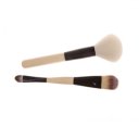 2PCS Dual-use Brush & Big Powder Brush Comestic Brush Set