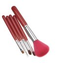 Professional Brush Set With Lovely Red Pouch