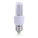 E27-2U U Shape E27 6W 318lm 6500K 8 LED 5730 White Light Energy Saving Bulb - White (AC 85~265V)