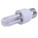 E27-2U U Shape E27 6W 318lm 6500K 8 LED 5730 White Light Energy Saving Bulb - White (AC 85~265V)