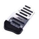 Sports silvery and Black Non-Slip Pedal Universal Automatic Series kit Pad Cover