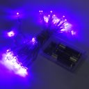 Portable romantic 4 M 40 LED String Light with 3AA batteries purple