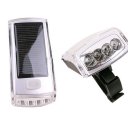 4 LED Solar Bike Bicycle Headlight and USB 2.0 Rechargeable Front Head Light