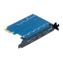 ORICO PVU3-5O2U Monster USB3.0 7 - Port PCI Express Card with VL800 and VL812 USB3.0 Controller